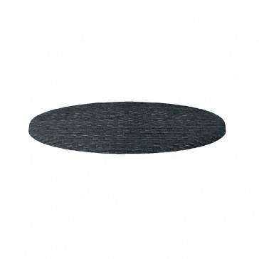 Werzalit Round Table Top Rattan Anthracite 700mm