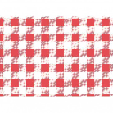 Red Gingham Greaseproof Paper 250x250mm