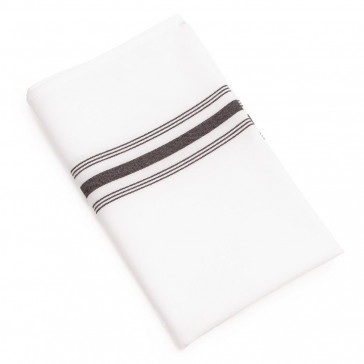 Bistro Table Napkins Black Stripe