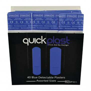 Quickplast Blue Detectable Plasters