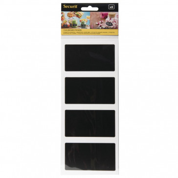 Securit Self Adhesive Chalkboard Rectangular 85 x 50
