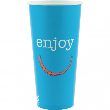 Huhtamaki Enjoy Paper Cold Cups 22oz