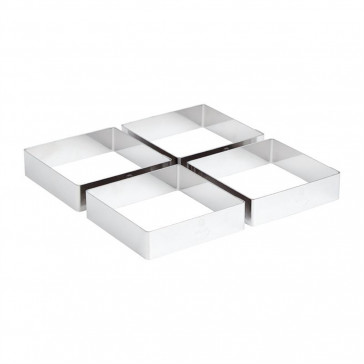 Matfer Mozaik Square Tartlet Set of 4