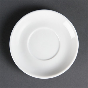 Olympia Whiteware Stacking Espresso Saucers