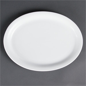 Olympia Whiteware Oval Platters 295mm