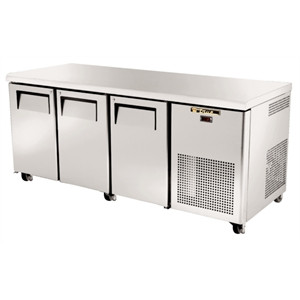 True 3 Door Counter Freezer Stainless Steel 297Ltr TGU-3F