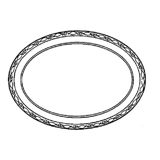 Churchill Chateau Blanc Oval Plates 254mm