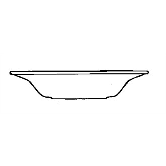Churchill Chateau Blanc Rimmed Soup Bowl