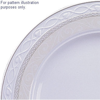 Churchill Chateau Damask Oval Plates 305mm