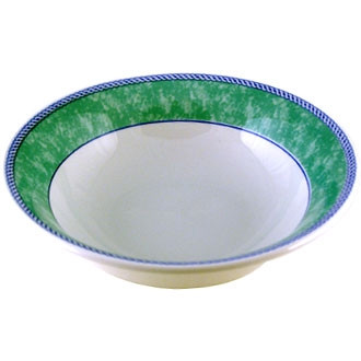 Churchill New Horizons Marble Border Oatmeal Bowls Green 150mm