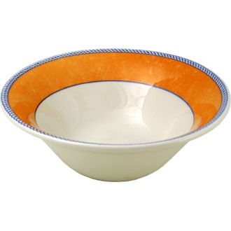 Churchill New Horizons Marble Border Salad Bowls Orange 172mm