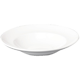 Churchill Plain Whiteware Pasta Plates 280mm