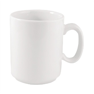 Churchill Plain Whiteware Windsor Mugs 284ml