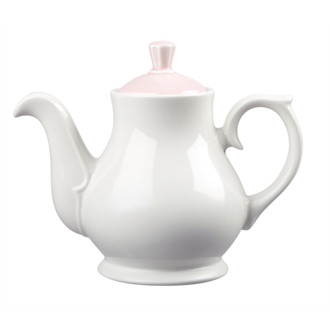 Churchill Vintage Cafe 462ml Teapots and Pink Lids