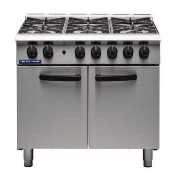 Blue Seal 6 Burner Oven Range Medium Duty LPG G750 6