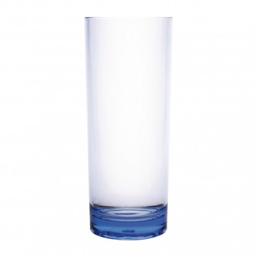 Kristallon Polycarbonate Hi Ball Glasses Blue 360ml