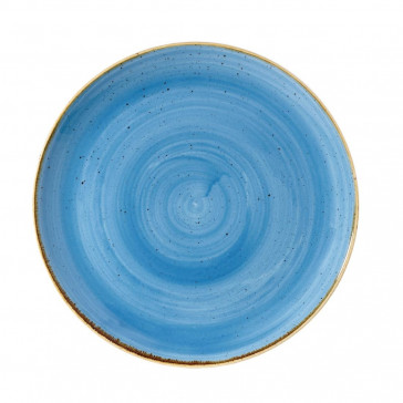 Churchill Stonecast Round Plates Cornflower Blue 342mm