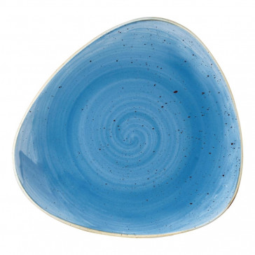 Churchill Stonecast Triangular Plates Cornflower Blue 197mm