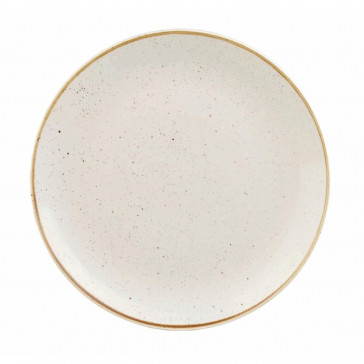 Churchill Stonecast Round Coupe Plates Barley White 200mm