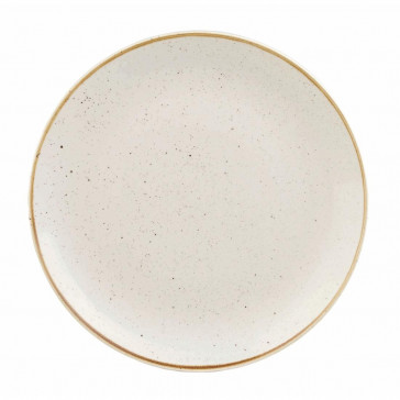 Churchill Stonecast Round Coupe Plates Barley White 200mm