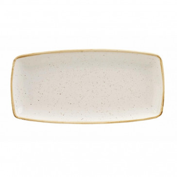Churchill Stonecast Rectangular Plates Barley White 295 x 150mm