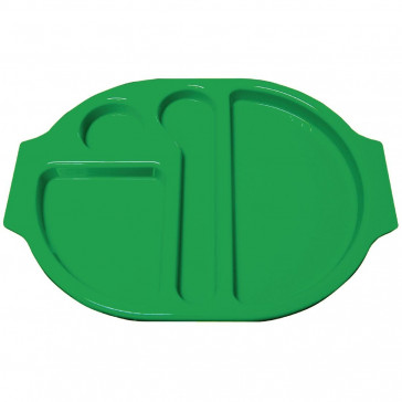 Kristallon Plastic Food Compartment Tray Small Green