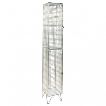 Bolero Mesh Locker 2 Door 1902x300x457