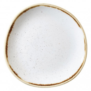 Churchill Stonecast Round Plates Barley White 210mm