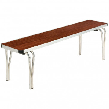 Gopak Contour Stacking Bench Teak 4ft