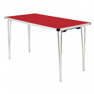 Gopak Contour Folding Table Red 4ft