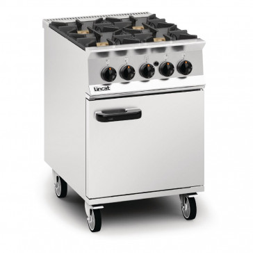 Lincat Opus 800 Propane Gas 4 Burner Range with Right Hand Door OG8001/P/RHD