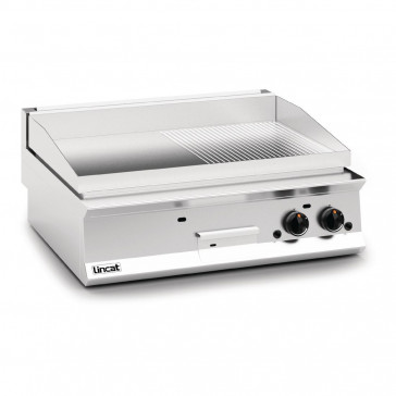 Lincat Opus 800 Half Ribbed Natural Gas Griddle OG8202/R/N