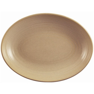 Dudson Evolution Sand Deep Oval Bowls 267mm