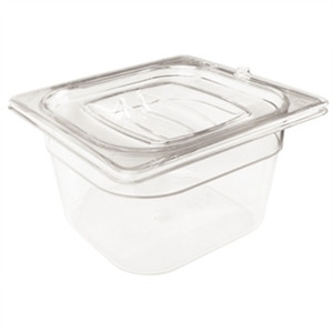 Rubbermaid Polycarbonate 1/6 Gastronorm Container 65mm Clear