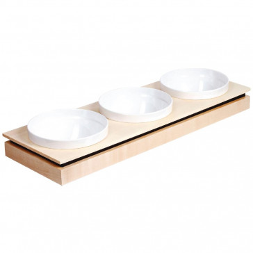 APS Frames Maple Wood Rectangular Large Bowl Base