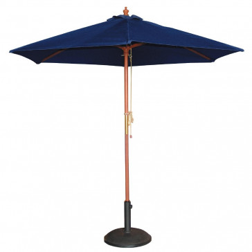 Bolero Round Outdoor Umbrella 2.5m Diameter Navy Blue