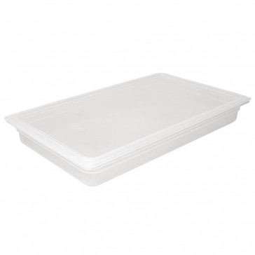 Vogue Polypropylene 1/1 Gastronorm Container with Lid 150mm