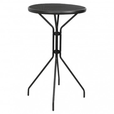 Bolero Black Mesh Poseur Height Table 600mm