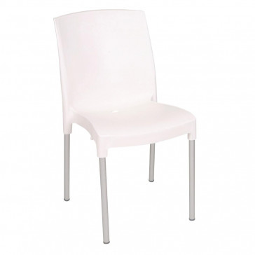 Bolero Stacking Bistro Side Chairs White (Pack of 4)