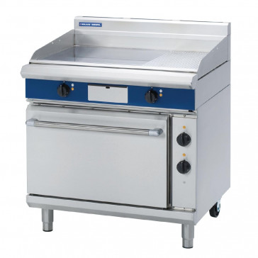 Blue Seal Evolution Chrome 1/3 Ribbed Griddle Static Oven Electric 900mm EPE506