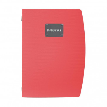 Securit Rio A4 Menu Holder Red