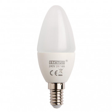 Status LED Candle Bulb SMALL Edison Screw 5W