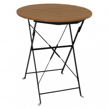 Bolero Round Faux Wood Bistro Table 600mm