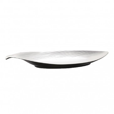 APS Dual Tone Leaf Platter 14in
