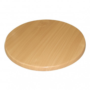 Bolero Round Table Top Beech Effect 800mm