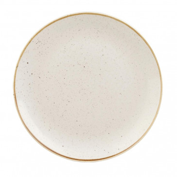 Churchill Stonecast Round Coupe Plates Barley White 295mm