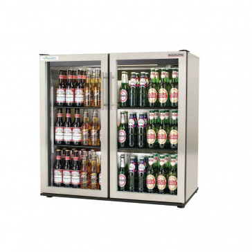 Autonumis EcoChill Double Hinged Door Maxi Back Bar Cooler, St/St A21013