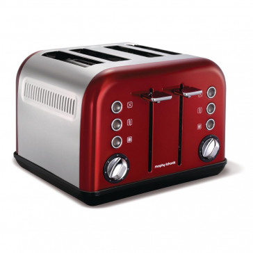 Morphy Richards Toaster New Accents 4 Slice Red