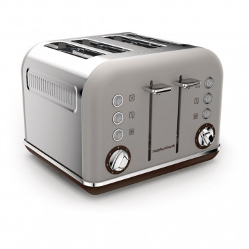 Morphy Richards Toaster New Accents 4 Slice Pebble