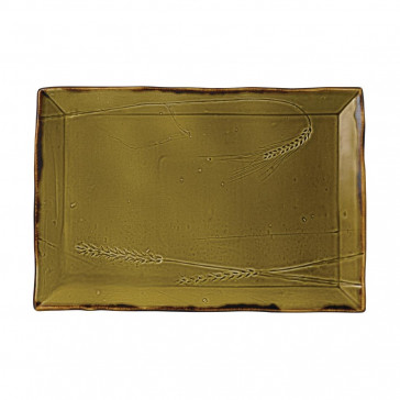 Dudson Harvest Rectangular Tray Green 336mm